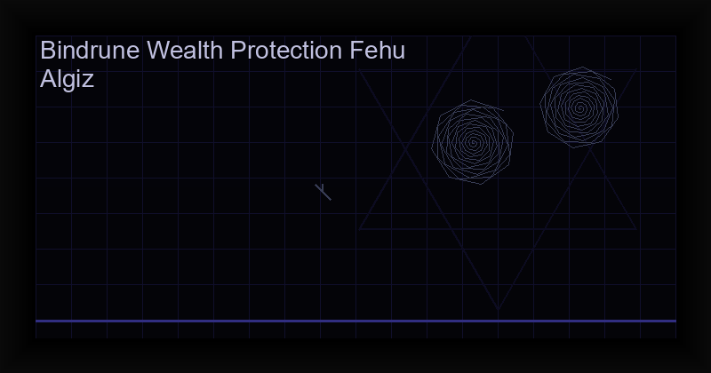 Norse runes and bindrunes for wealth protection - Elder Futhark symbols