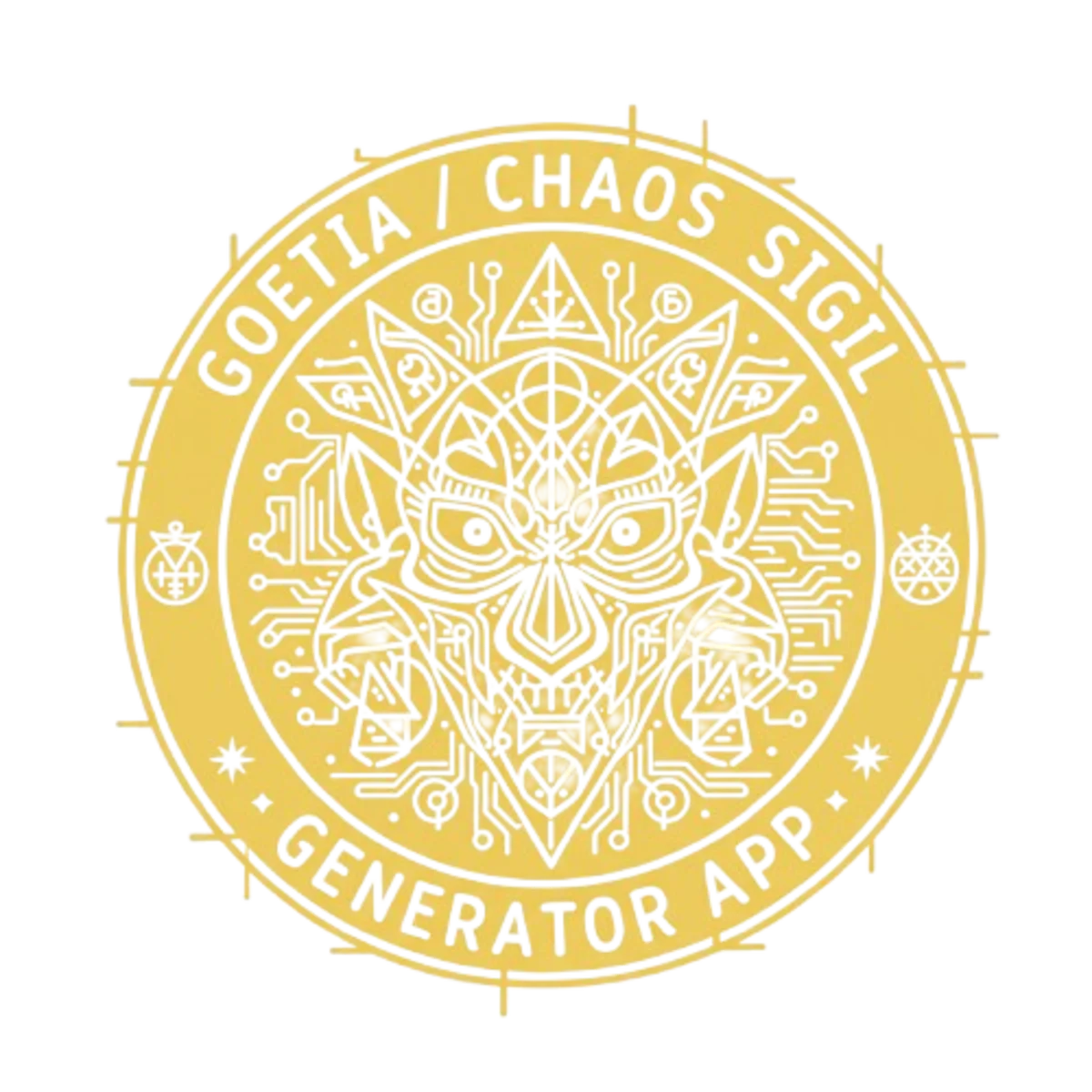 Digital sigil generator combining cryptography with ancient occult alphabets