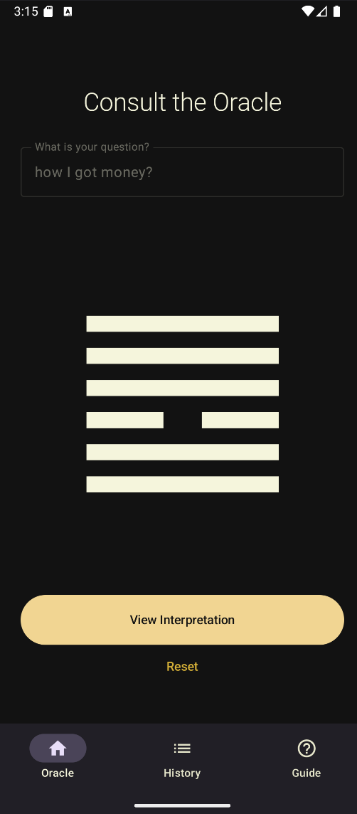 I Ching Oracle screenshot