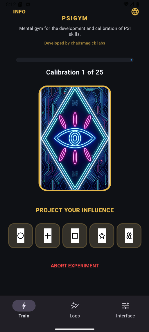 PSI GYM: Zener Cards & ESP screenshot