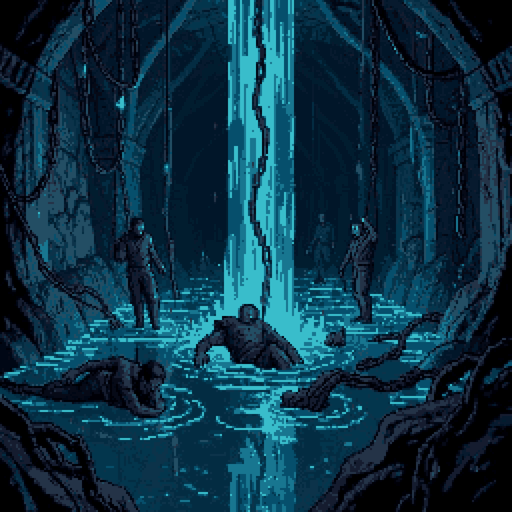 Flooded halls, drowned treasure and something moving below. The Drowned Dungeon is dark fantasy art for OSR maps and nightmare campaigns. Save it, then train lucid dreams with Dream Machine for Android. #DarkFantasy #DungeonCrawl #LucidDreaming