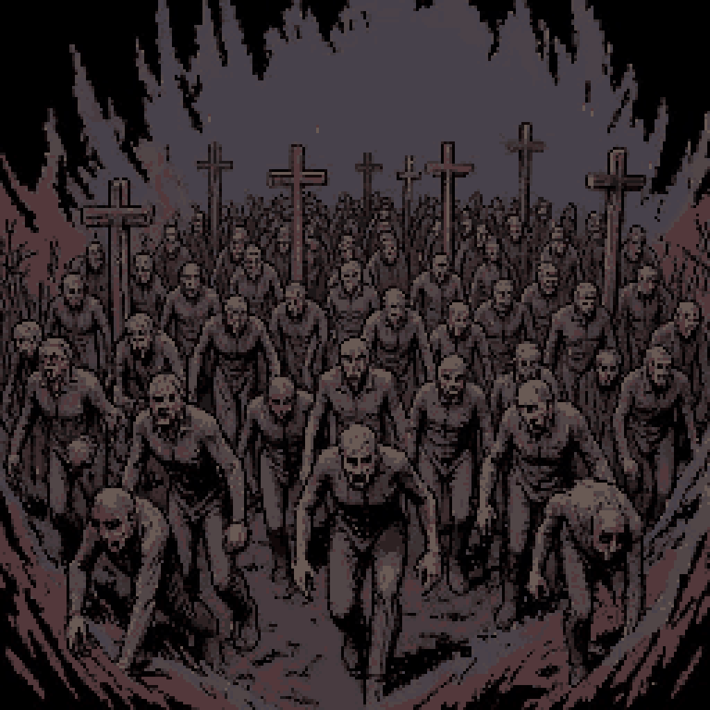 The damned walk in order, carrying their own candles. Procession of the Damned is dark fantasy art for occult horror and ritual theatre. Save it, then explore Arcana Goetia: 72 spirits, sigils and ritual tools. #DarkFantasy #OccultArt #Goetia