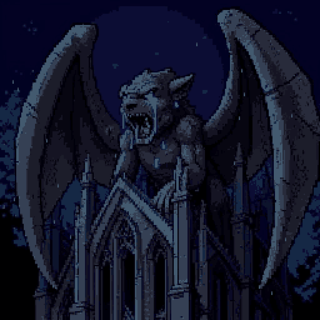 A stone guardian wakes to a city already gone. The Gargoyle's Lament is dark fantasy art for gothic horror and cathedral worldbuilding. Save it, then read Tarot with Rider-Waite Tarot app. #DarkFantasy #GothicArt #Tarot