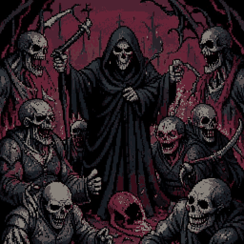The reaper returns with a rusted blade and a patient grin. Septic Scythe is dark fantasy reaper art for death magick altars and OSR villains. Save it, then create sigils with Chaos Sigil Forge. #DarkFantasy #Reaper #SigilMagick